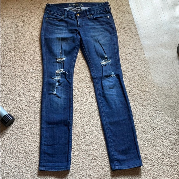 Express straight distressed jeans 4r - Picture 2 of 10
